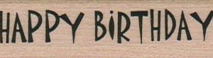 Happy Birthday (Mod/Small) 3/4 x 2 1/4-0