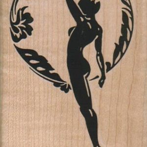 Silhouette Lady/Circle 2 1/4 x 3 1/2-0