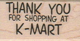 Thank You For Shopping 1 x 1 3/4