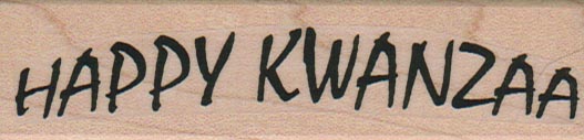 Happy Kwanzaa 1 x 3 1/2