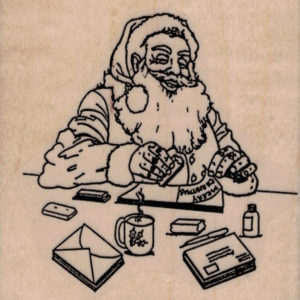 Stamping Santa 3 1/4 x 3 1/4-0