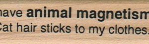 I Have Animal Magnetism/Cat 3/4 x 2 1/2-0