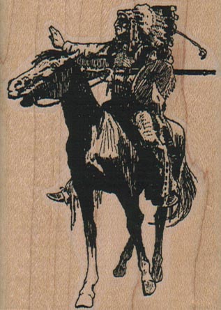 Chief On Horse 2 1/4 x 3