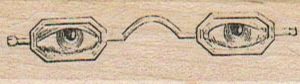 EyeGlasses With Eyes 3/4 x 2 1/4-0