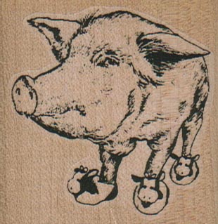 Pig/Cow Slippers 2 1/4 x 2-0