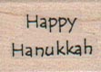 Happy Hanukkah Sm 3/4 x 3/4-0