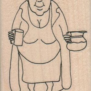 Woman With Coffee Pot 2 1/4 x 3 1/2-0