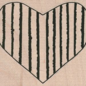 Striped Heart 2 3/4 x 2 1/4-0