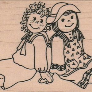 Raggedy Anne & Andy 3 1/4 x 4 1/2-0