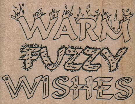 Warm Fuzzy Wishes 3 1/4 x 2 1/2