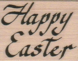 Happy  Easter Script 1 1/2 x 1 3/4