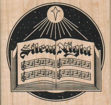 Silent Night Song Book 3 3/4 x 3 1/2