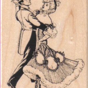 Chorus Girl & Man Dancing 2 3/4 x 3 1/4-0