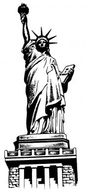 Statue Of Liberty 1 1/4 x 2 3/4