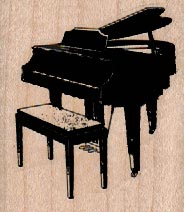 Piano And Stool 2 x 2 1/4
