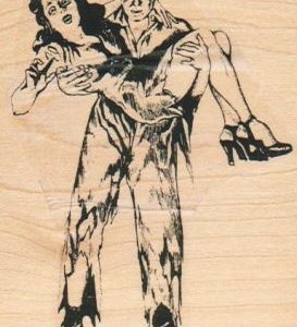 Man Carrying Woman 2 3/4 x 3 3/4-0