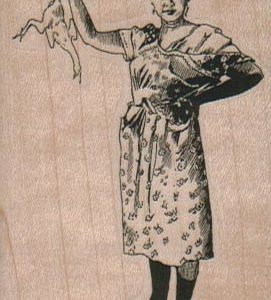 Lady With Chicken/Turkey 2 x 3-0