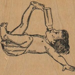 Baby With Bottle 2 1/2 x 2 3/4-0