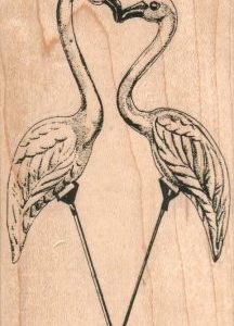 Flamingos Kissing/Large 2 1/2 x 4 1/2-0