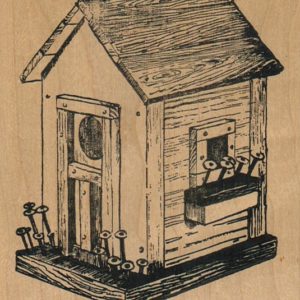 Birdhouse/Plank Roof/Lg 3 3/4 x 4 1/2-0