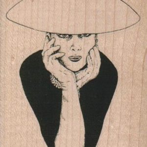 Lady With Round Hat/Small 2 1/2 x 3 1/4-0