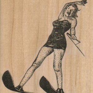 WaterSkiing Lady 2 1/2 x 3-0