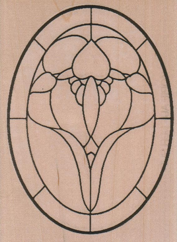 Flower Stained Glass 4 x 5 1/4