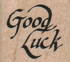 Good Luck (Script) 1 3/4 x 1 1/2