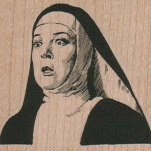 Surprised Nun 2 1/2 x 2 1/4-0