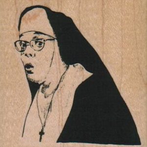 Shocked Nun 2 1/4 x 2 1/4-0