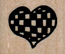 Heart Checkered 1 x 3/4
