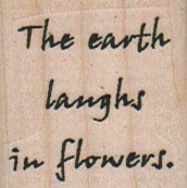 The Earth Laughs In Flowers 1 1/4 x 1 1/4