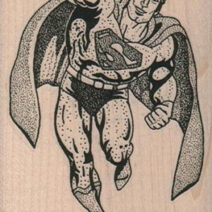 Superman Flying 2 1/2 x 3 3/4-0