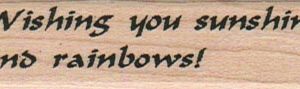 Wishing You Sunshine 3/4 x 2 1/2-0