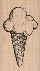 Ice Cream Cone 1 1/2 x 2 1/4