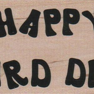 Happy Bird Day 2 1/4 x 3 3/4-0