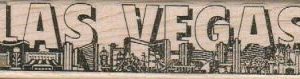 Las Vegas Skyline/Words 1 1/4 x 6-0