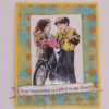 Boy & Girl with Bike 2 3/4 x 4 1/2-38918