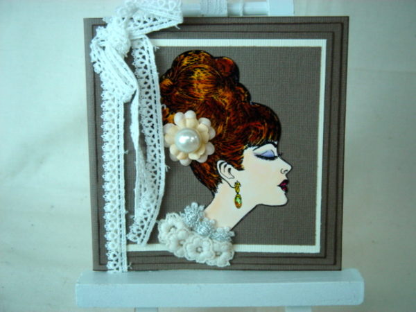 High Hair Lady 3 x 3 3/4-37387