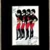 Four Saluting Showgirls 2 1/4 x 3 1/4-28061