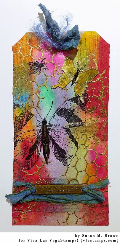 Butterfly Striped/Large 3 1/2 x 4 1/4-43591