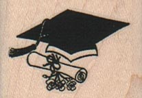 Diploma & MortarBoard 1 1/2 x 1