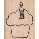 Cupcake With Candle/Lg 2 1/2 x 3 1/4