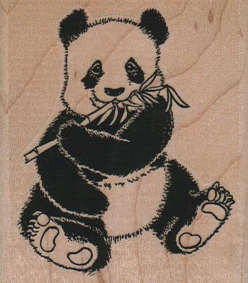 Panda Eating Bamboo/Lg 2 1/2 x 2 3/4