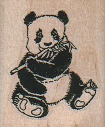 Panda Eating Bamboo/Sm 1 1/2 x 1 3/4