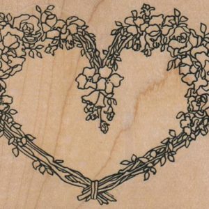 Flower Heart/Lg 4 x 3-0