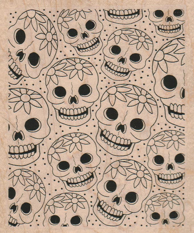 Day Of The Dead Background 4 1/2 x 5 1/2