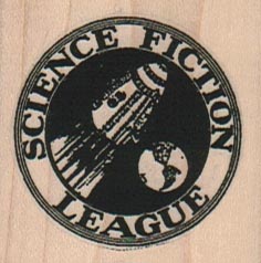 Science Fiction League 1 3/4 x 1 3/4