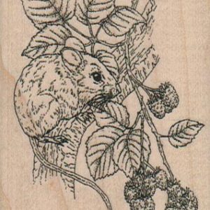 Mouse And Berries 2 1/4 x 3-0