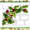 Holly On Wall 3 x 2 1/2-23528